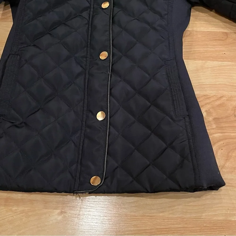 Ci Sono by Cavalini Navy Blue Puffer Jacket